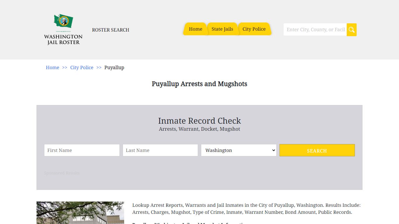 Puyallup Arrests and Mugshots | Jail Roster Search